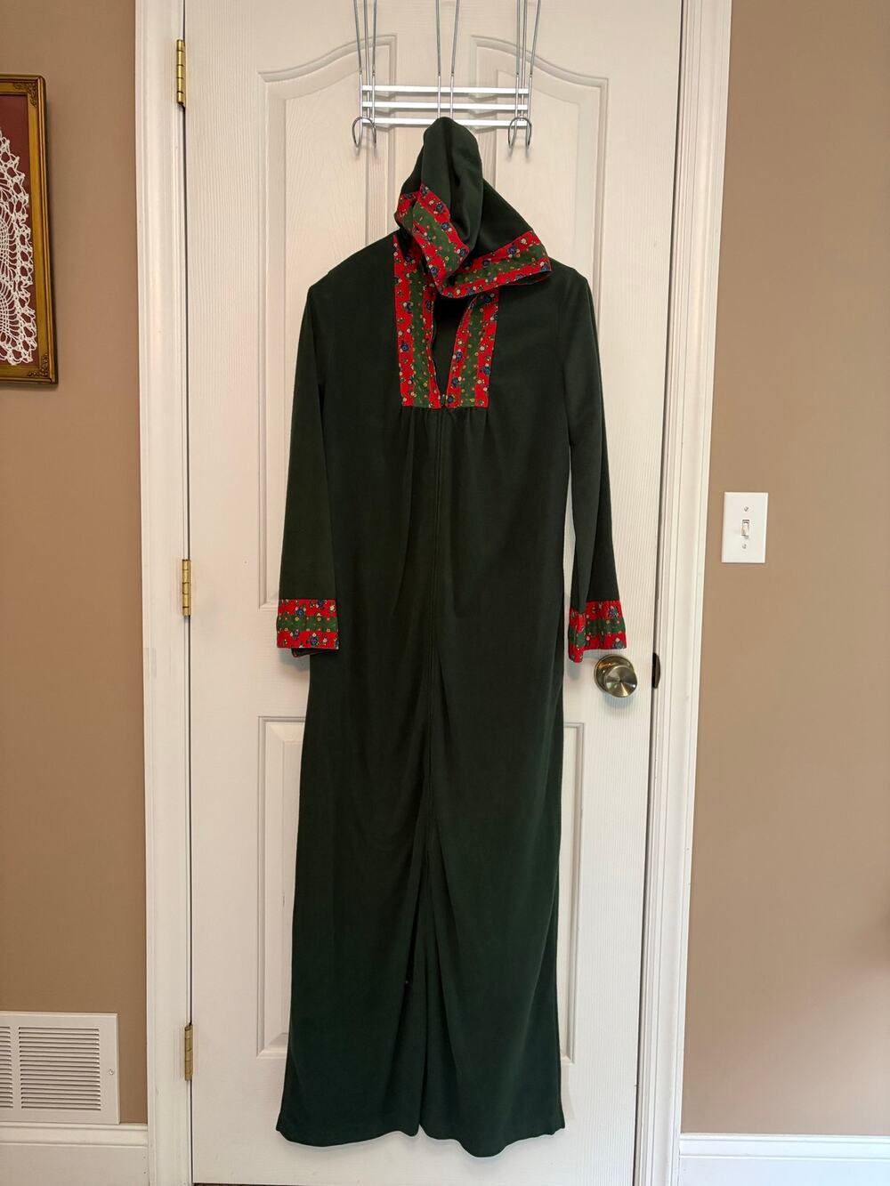 Vintage Fleece Holiday Housecoat